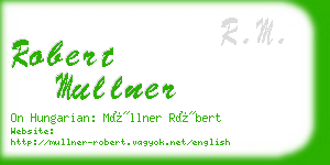 robert mullner business card